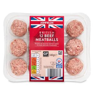 Ashfields Beef Meatballs 340g