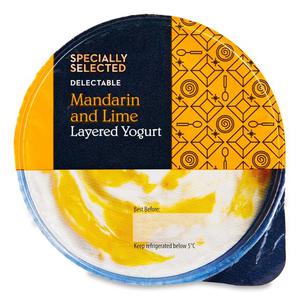 Specially Selected Mandarin & Lime Layered Yogurt 150g