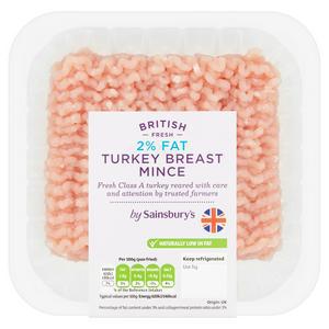 Sainsbury's Turkey Breast Mince 2% Fat 500g