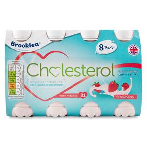 Brooklea Cholesterol Lowering Strawberry Yogurt Drinks 8x100g