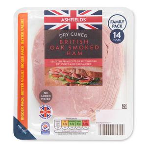 Ashfields No Added Water Smoked Ham Slices 240g