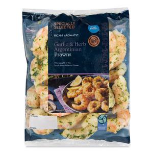 Specially Selected Garlic & Herb Argentinian Prawns 250g