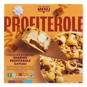 Lets Party Chocolate & Caramel Profiterole Gateau 700g