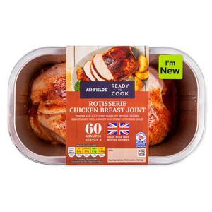 Ashfields Ready To Cook Rotisserie Chicken Breast Joint 616g