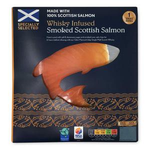 Specially Selected Whisky Infused Smoked Scottish Salmon 100g