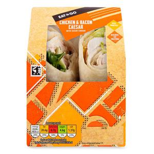 Eat & Go Chicken & Bacon Caesar Wrap 196g