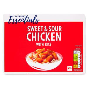 Everyday Essentials Sweet & Sour Chicken With Rice 400g