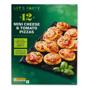 Lets Party Mini Cheese & Tomato Pizza 12x30g