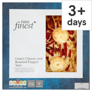 Tesco Finest Goats Cheese & Roasted Pepper Tart 400G