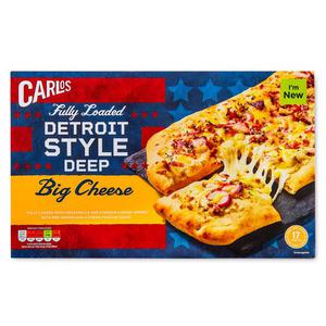 Carlos Fully Loaded Detroit Style Big Cheese Deep Pizza 417g