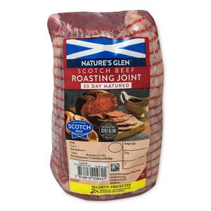 Natures Glen 30 Day Matured Scotch Beef Roasting Joint Typically 1.025kg