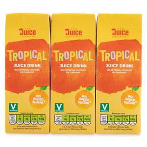 Juice Company Tropical Juice Drink 3x250ml