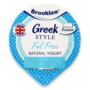 Brooklea Greek Style Fat Free Natural Yogurt 500g