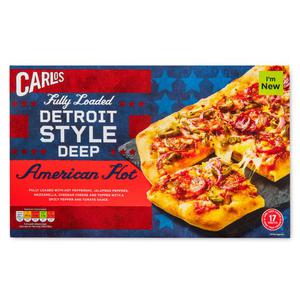 Carlos Fully Loaded Detroit Style American Hot Deep Pizza 414g