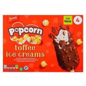 Giannis Popcorn Toffee Ice Creams 4x100ml