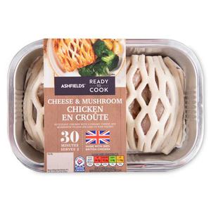 Ashfields Cheese & Mushroom Ready To Cook Chicken En Croute 406g