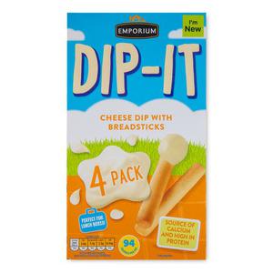 Emporium Dip-it Cheese Dip With Breadsticks 4x43g