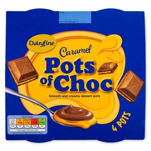 Brooklea Caramel Pots Of Choc 4x65g