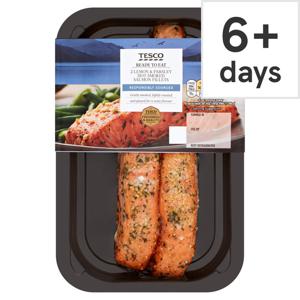 2 Lemon & Parsley Hot Smoked Salmon Fillets 180G