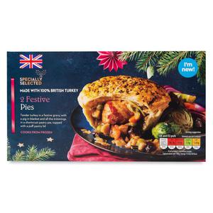 Specially Selected Festive Turkey Pies 2x200g