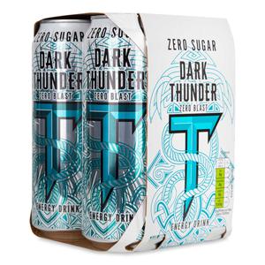 Dark Thunder Zero Blast Energy Drink 4x500ml