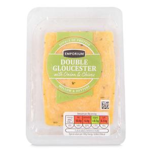 Emporium Speciality Cheese Double Gloucester Onion & Chive 200g