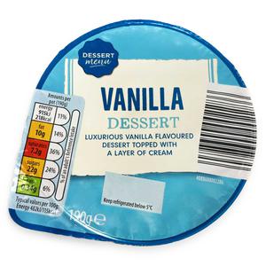 Dessert Menu Vanilla Dessert 190g