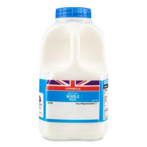 Cowbelle British Whole Milk 3.7% Fat 1 Pint