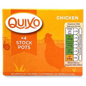 Quixo Chicken Stock Pots 4x24g Pots