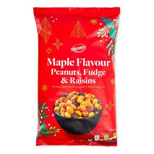 Snackrite Maple Flavour Peanuts, Fudge And Raisins. 400g