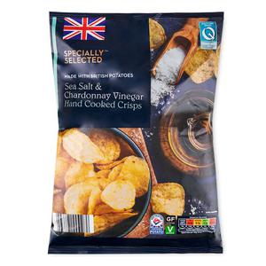 Specially Selected Sea Salt & Chardonnay Vinegar Hand Cooked Crisps 150g