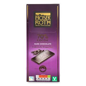 Moser Roth 70% Cocoa Dark Chocolate 5x25g