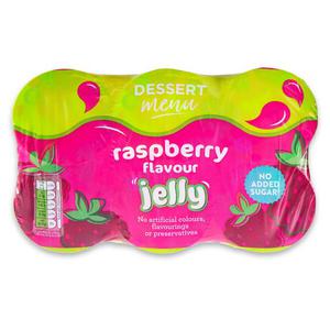 Dessert Menu Raspberry Flavour Jelly 6x125g