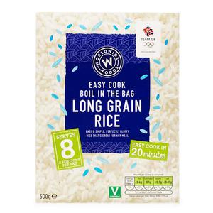 Worldwide Foods Boil In Bag Long Grain Rice 500g