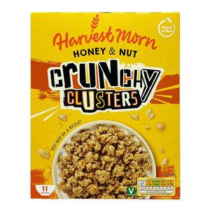 Harvest Morn Honey Nut Crunchy Cluster Cereal 500g