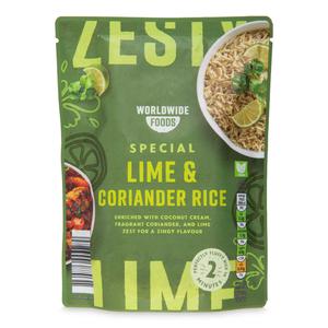 Worldwide Foods Special Lime & Coriander Rice 250g