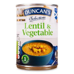 Duncans Lentil & Vegetable Soup 380g