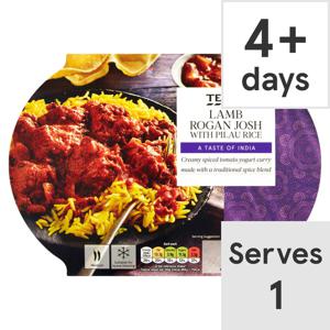 Tesco Indian Lamb Rogan Rice 450G