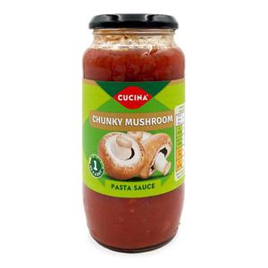 Cucina Chunky Mushroom Tomato Pasta Sauce 500g