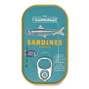 The Fishmonger Sardines In Sunflower Oil 125g (90g Drained)