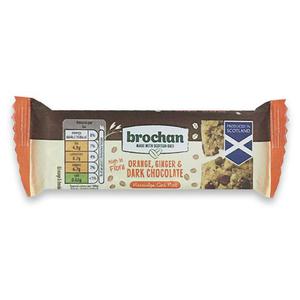 Brochan Orange, Ginger & Dark Chocolate Porridge Oat Bar 40g