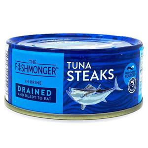 The Fishmonger Tuna Steaks In Brine 110g