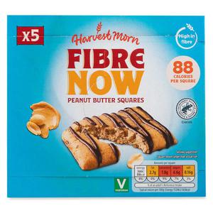 Harvest Morn Fibre Now Peanut Butter Squares 5x24g