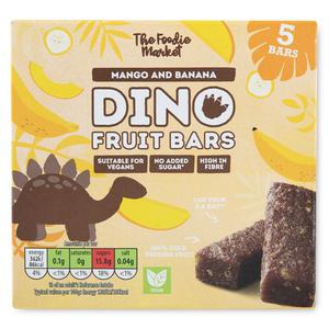 The Foodie Market Mango & Banana Dino Fruit Bars 5x30g