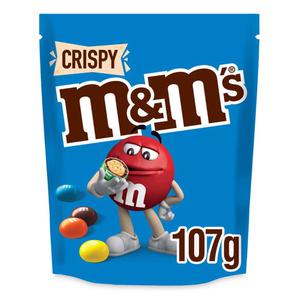 M&Ms Crispy Milk Chocolate Bites Pouch Bag 107g