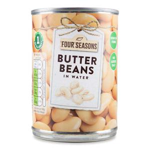 Four Seasons Butter Beans In Water 400g (240g Drained)