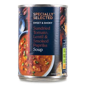 Specially Selected Sundried Tomato, Lentil & Smoked Paprika Soup 380g