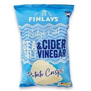 Finlays Ridge Cut Sea Salt & Cider Vinegar Potato Crisps 150g