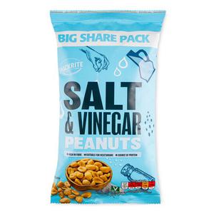 Snackrite Salt & Vinegar Roasted Peanuts 400g