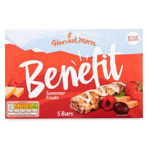 Harvest Morn Benefit Summer Fruits Cereal Bar 5x19g